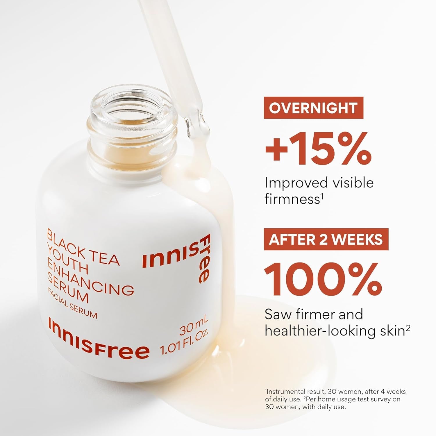 Black Tea Youth Enhancing Serum, Korean Serum with Niacinamide for Firming and Glow