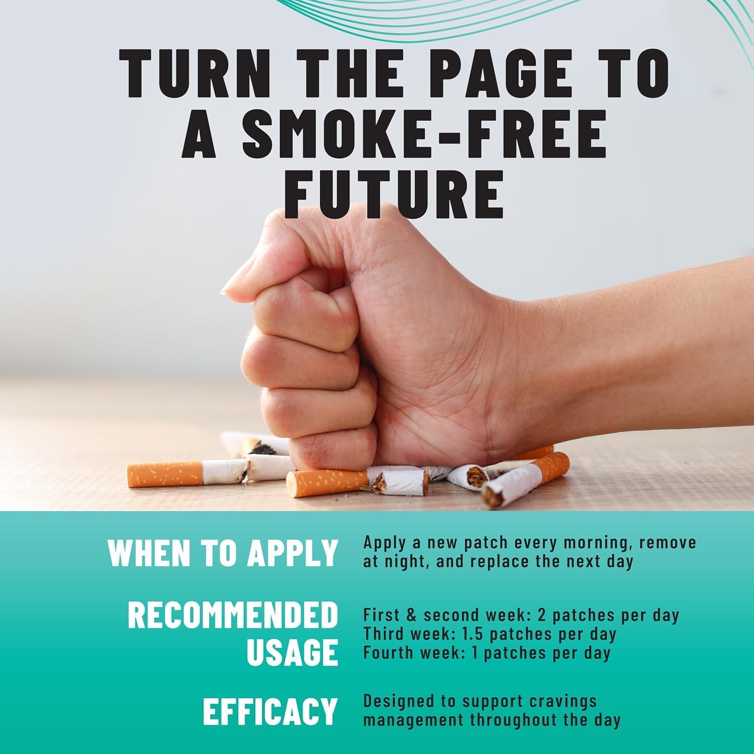 Anti-Smoke Herbal Patches Transparent, Quit Smoking Aid to Reduce Cravings, 30 Patches