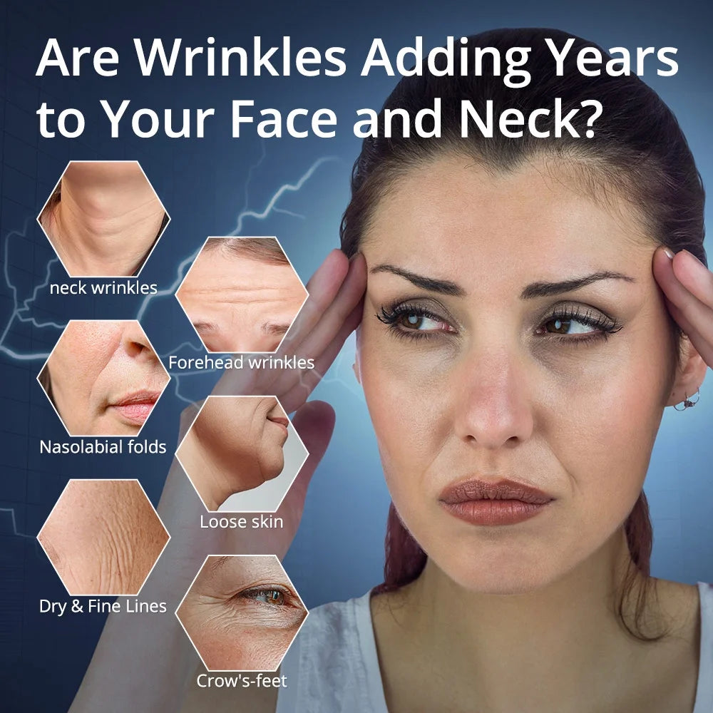 7 Color LED Neck Tightening Facial Device,Red Light Therapy for Face