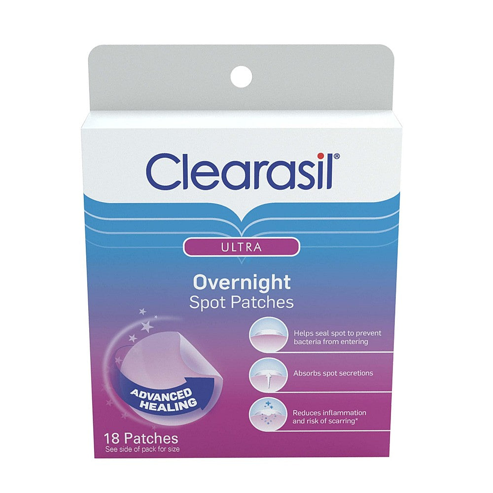 Clearasil Ultra Overnight Spot Patches – 18 Count
