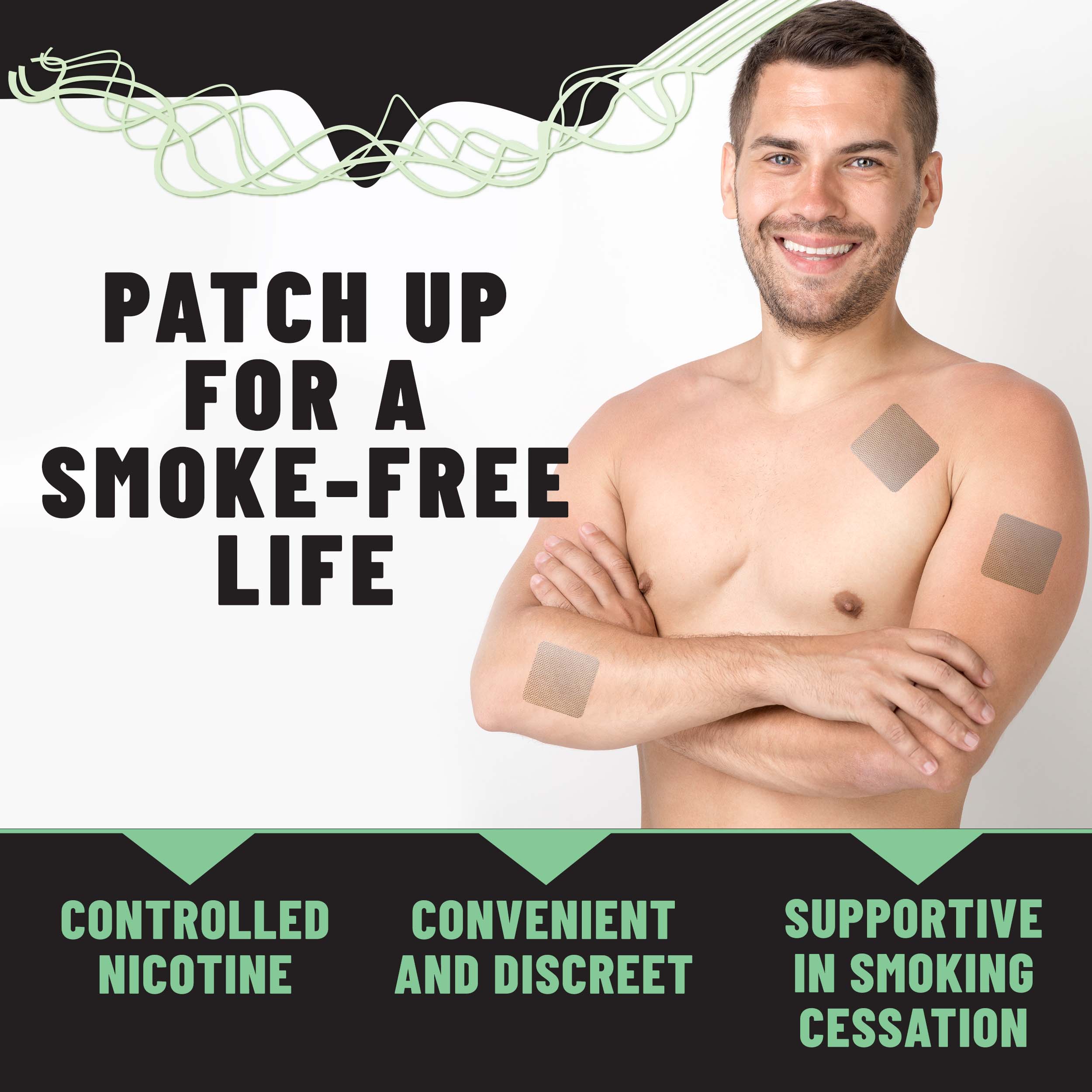 Anti-Smoke Herbal Patches to Help Reduce Cravings, Herbal Stop Smoking Aid for a Healthier Lifestyle, 30 patches