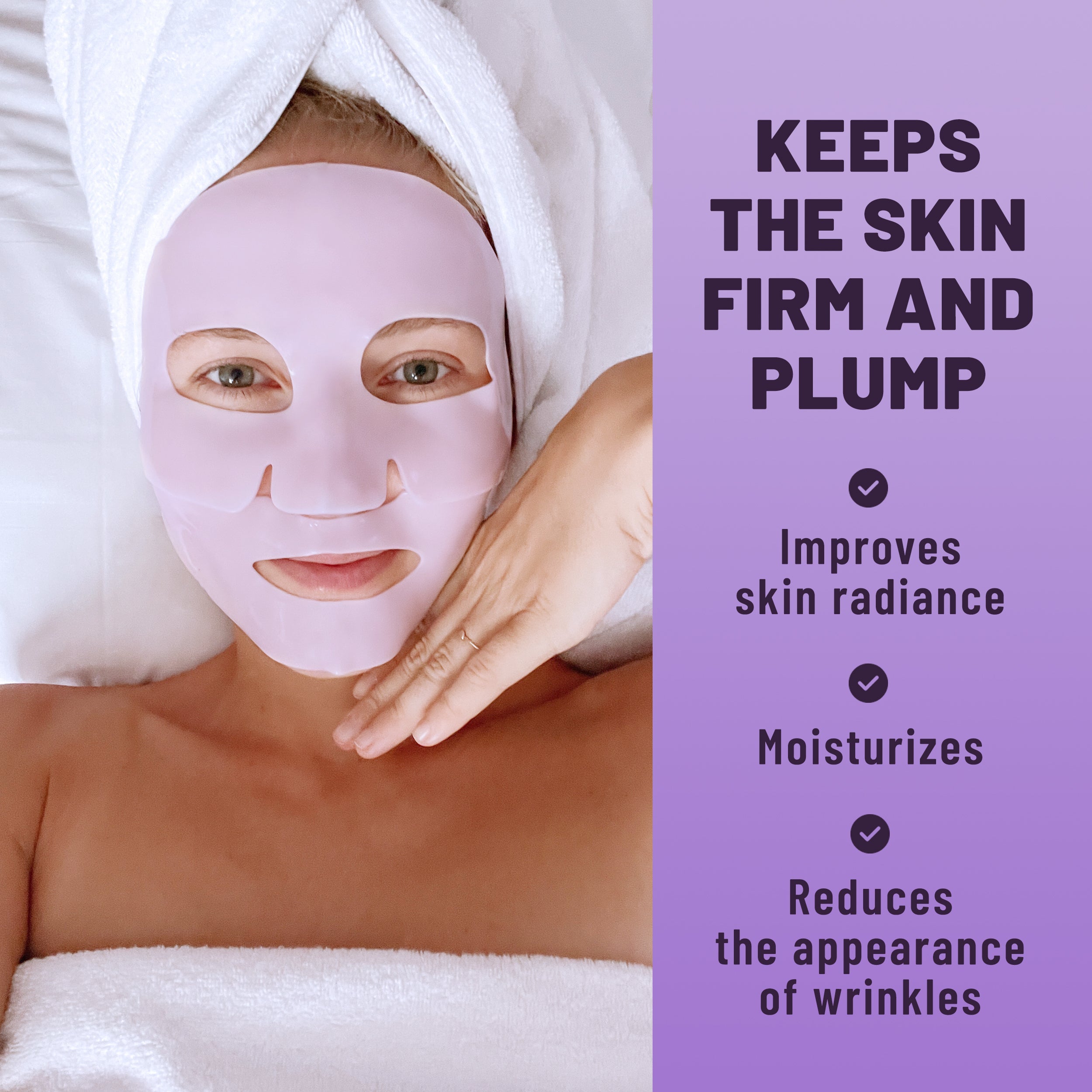 Bio-Collagen Hydrogel Face Mask with Hyaluronic Acid & Niacinamide