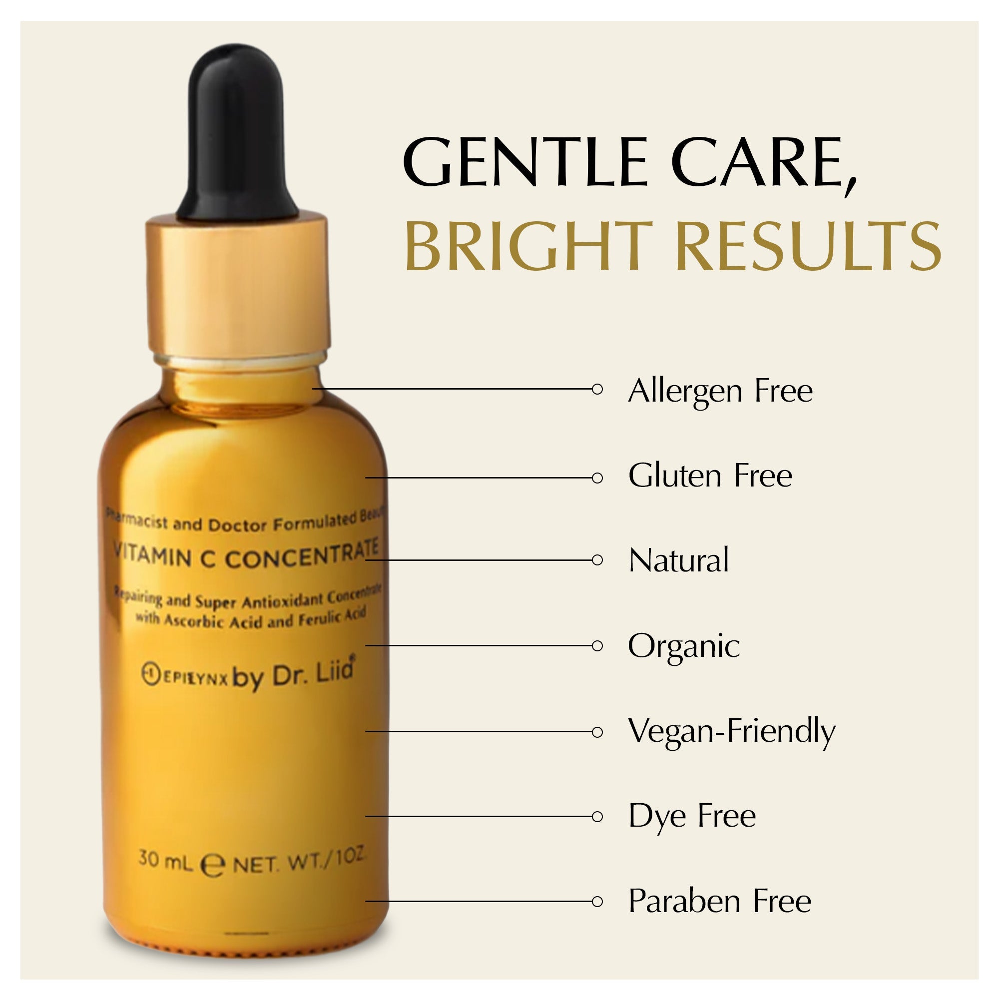 Brightening Vitamin C Glow Serum – Vegan & Fragrance-Free