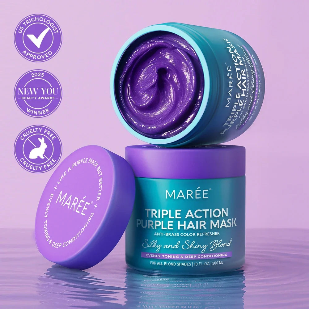 Violet Tone Brightening Mask for Blonde Hair