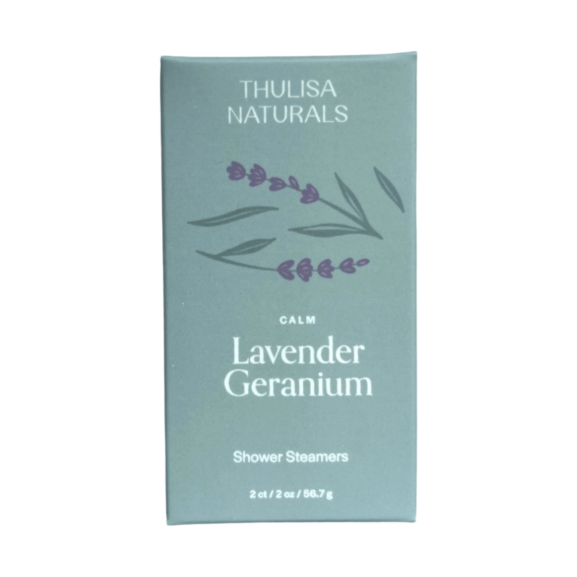 Calm Lavender Geranium Shower Steamers – 2 Pack