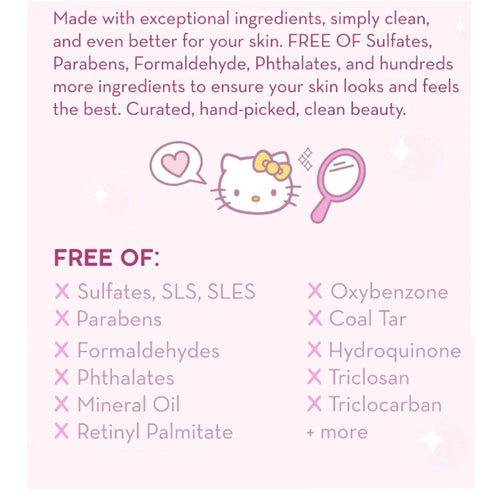 , Hello Kitty Pure Cure Strawberry Milk Toner, Klean Beauty™, 6.76 Fl. Oz.