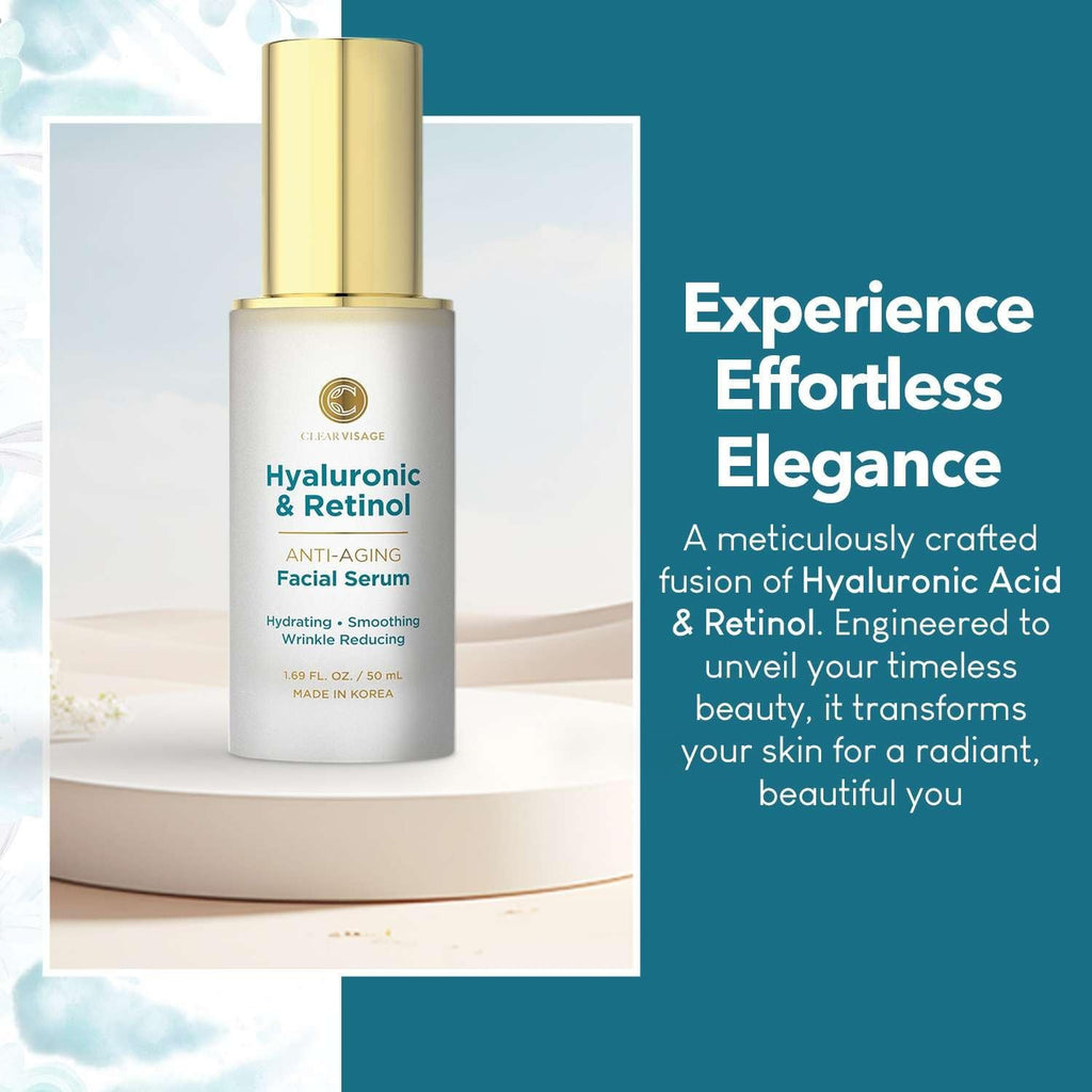 Hyaluronic Acid & Retinol Serum – Hydrating, Radiance-Boosting Korean Skin Care