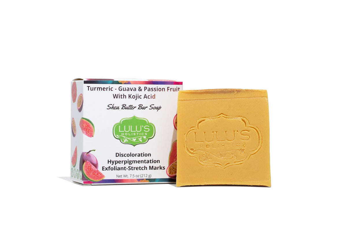 Guava Passionfruit Turmeric Kojic Acid Shea Butter Bar Soap – Brightening Cleanse