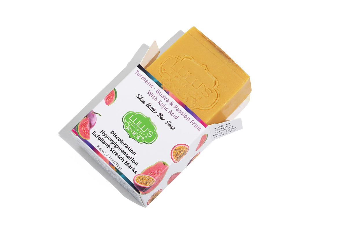 Guava Passionfruit Turmeric Kojic Acid Shea Butter Bar Soap – Brightening Cleanse