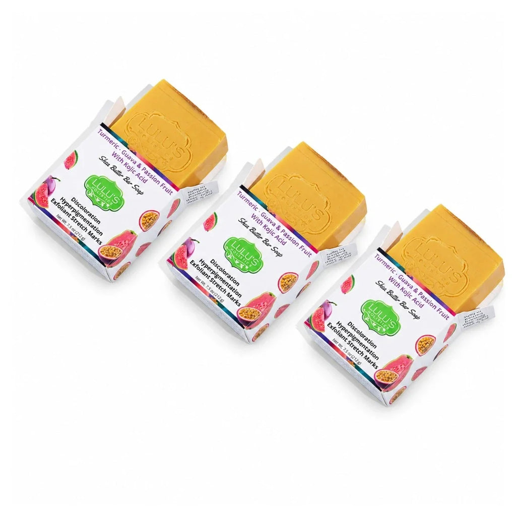 Guava Passionfruit Turmeric Kojic Acid Shea Butter Bar Soap – Brightening Cleanse