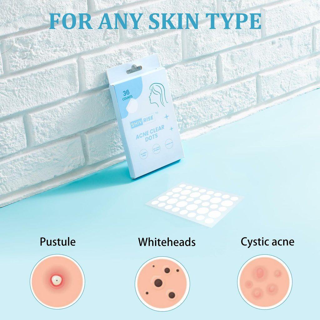 SHIVRISE Tea Tree Oil Hydrocolloid Pimple Patches – 36 Count