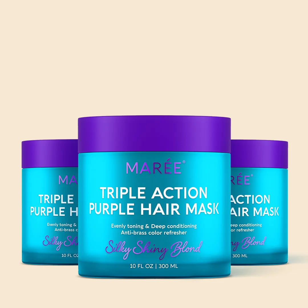 Violet Tone Brightening Mask for Blonde Hair